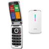 Brondi TELEFONO CELLULARE BRONDI CONTENDER A CONCHIGLIA BIANCO TASTI GRANDI
