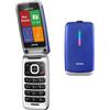 Brondi TELEFONO CELLULARE BRONDI CONTENDER A CONCHIGLIA BLUE TASTI GRANDI