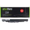 ohmHero Batteria OhmHero® 2600 mAh REALI, SOSTITUISCE HP-Compaq 807957-001, HS03,