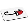 Gift Base Lettera J Natale Cappello PC Computer Mouse Pad Rosso Babbo Bambini Alfabeto