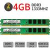 Senza marchio 8GB 2x 4GB DDR3 PC3-10600U 1333MHz 1.5V DIMM RAM Memoria desktop per Samsung IT