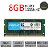 Crucial 8GB DDR3 PC3-10600S CT102464BF160B.M16FP 1.5V 2Rx8 SODIMM Memoria RAM IT