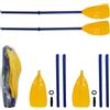 Coppia Pagaie Remi in Plastica 2pz per Canotto Barca Smontabile Portatile 115 cm