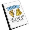 Gift Base Beware Pazzo Mac E Formaggio Uomo Custodia Passaporto Cover Divertente Cibo