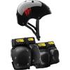 Darkstar Set di protezioni da Skateboards Darkstar - Helmet e Pads Pack Black