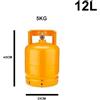 eurocamping Bombola Gas Ricaricabile Eurocamping e 1-2-3-5 kg Campeggio Fornello Barbecue