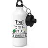 Gift Base Borraccia Da Campeggio 600 ml In Alluminio Trust Me I'm A Genius