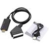 Cavo da HDMI a Scart Converter Adattatore audio video Cavo + USB Power Cable