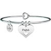 Kidult Bracciale Donna KIDULT FAMILY 731620 Acciaio Cuore Papà F.P.