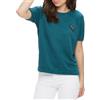 Obey Maglia Obey Starlight Crew Specialty Heather Teal - Felpa Donna
