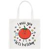 Gift Base I Miss You Let's Ketchup Regolare Borsa Grande Divertente Best Friends Pomodoro