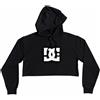DC Shoes Felpa DC Shoes Wo's Star Cropped Hoodie Black