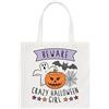 Gift Base Beware Crazy Halloween Girl Borsa Shopper Regular Con Manici Ghost Daughter