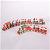 Ciao SRL Trenino Decorazione Natale 42 cm Locomotiva + 6 Vagoni In Legno Rosso/Verde
