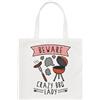 Gift Base Borsa Shopping Tote Regolare Crazy BBQ Lady Con Scherzoso Chef Mum