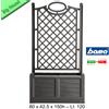 BAMA Fioriera con spalliera Separé da 80cm con Fioriera Interna in plastica dura bama