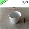 stefanplast Vasetti Piccoli Colorati Decorativi Vaso Academy Lux Round in Plastica per Fiori
