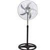 Ventilatore a piantana turbo silence acciaio base tonda 75W altezza regolabile