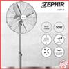 Zephir Ventilatore a Piantana Cromato Zephir pf40cr 40cm Silenzioso Oscillante Potente