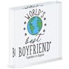 Gift Base World's Best Fidanzato Acrilico Foto Blocco Telaio Favorito Amore San Giorno