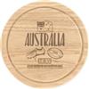 Gift Base Rugby Australia Rotondo Tagliare Tagliere per Formaggio Divertente Lega Bandiera
