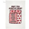 Gift Base First You Stole My Heart Cover Strofinaccio Valentines Love Ragazza Moglie Funny