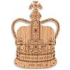 Gift Base Regina Elisabetta II IN Legno Corona 1926-2022 Frigo Magnete Decorazione Memoria