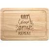 Gift Base Eat Sleep Chitarra Repeat Rettangolare Tagliere Musica Rock Chitarrista