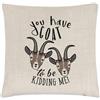 Gift Base Hai Capra To Be Scherzando Me Lino Cuscino Cover - Divertente Animale Scherzo