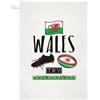 Gift Base Rugby Galles Strofinaccio Piatto Panno - Divertente Lega Bandiera Inglese Sport