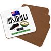 Gift Base Rugby Australia Sottobicchiere Set Di 4 - Divertente Lega Bandiera Inglese