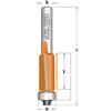 CMT FRESA PER RIFILARE CON CUSCINETTO INFERIORE CMT 906.627.11 DIAM.12,7 GAMBO 12MM