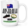 Gift Base Tazza Grande Da 15oz Rugby Australia - Divertente Bandiera Sportiva League Union