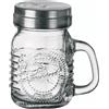 AD Trend Barattolo Grande in Vetro Trasparente Graduato Forma Tazza con Manico 7×5×8h cm