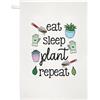 Gift Base Eat Sleep Pianta Repeat Strofinaccio Divertente Giardiniere Amante Piante Grasse