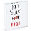 Gift Base Eat Sleep Cerchio Repeat Acrilico Foto Blocco Telaio Divertente Basket Sport