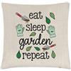 Gift Base Eat Sleep Giardino Repeat Copricuscino Cuscino Giardiniere Pianta Amante Grasse