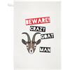 Gift Base Beware Pazzo Capra Uomo Strofinaccio Piatto Panno - Divertente Animale