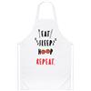 Gift Base Mangia Dormi Canestro Ripeti Grembiule Da Cucina - Divertente Basket