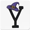 Gift Base Magnete Da Frigo Strega Con Cappello Da Mago Lettera Y Divertente Halloween