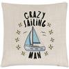Gift Base Cuscino Con Copertura A Tema Nautico - Uomo Che Naviga Divertente Sport Barche