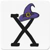 Gift Base Lettera X Streghe Mago Cappello Frigo Magnete Divertente Halloween Alfabeto