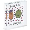 Gift Base You'Re A Dado But Oliva You Acrilico Foto Blocco Telaio Divertente San