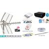 FRACARRO KIT ANTENNA FRACARRO TV DIGITALE TERRESTRE DECODER AMPLIFICATORE ALIMENTAT 5G
