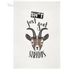 Gift Base Sh-t Solo Capra Asciugamano Da Cucina - Battuta Divertente Sugli Animali