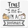 Gift Base Fidati Me I'M A Postino Frigo Magnete Favorito Migliore Scherzo Divertente