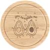 Gift Base Avocado Completi Me Tavola Rotonda Per Affettare Formaggio Divertente Vegano