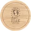 Gift Base World's Best Vegano Rotondo Tagliare Formaggio Board Scherzo Divertente Favorito