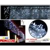 Tenda Luminosa Natalizia NATALE LUCI CASCATA BALCONE 480 LED BIANCO 8 METRI offe