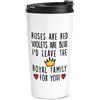 Gift Base Rose Are Red Viole Sono Blu Leave The Royal Famiglia Viaggio Tazza Valentines